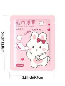 1/5/10/20/30/50pcs Pink Rose Scented Steam Eye Mask, Moisturizes Eye Area, Relieves Fatigue, Relaxes Mind & Body, Suitable For Those Who Use Computers, Phones & Other Electronics For Long Hours, Students, Office Workers, Business Travelers, Tourists, And Night Owls - Pink - View 12