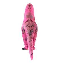 1pc Adult Inflatable Tyrannosaurus Rex Costume, Unisex Inflatable Costume - Full Body Themed Fancy Dress, Suitable For Halloween, Carnival, Christmas And Various Event Parties - Rose-red Tyrannosaurus Rex - View 3
