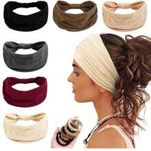 CYPNDiademas Deportivas 6 Piezas Diademas Ejercicio para Mujer Yoga Diadema Elástica Suave Que Absorbe el Sudor Adecuada para Hombres y Mujeres Deportes de CorriendoFashion - 224387685 - Ver 2
