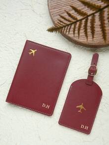 1 Stück personalisierter Passinhaber mit Namen, personalisierter Kunstleder Passcover, handgemachtes Reisezubehör, modisches Reisegeschenk, Brautjungferngeschenk, Geschenk für Freunde, Mehrzweck, große Kapazität, vielseitig, lässig, alles passend, personalisiert, einzigartig - Verschiedenfarbig - Übersicht 8