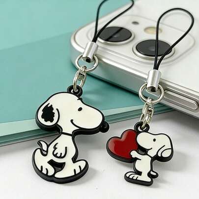 SNOOPY 1pc Cute Cartoon Phone Lanyard For Girls, A Classic Accessory, Making It A Perfect Small Gift For Fans, Family, And Friends. Ideal For Valentine's Day, New Year's, Easter, And Other Occasions[Stochastic Style]