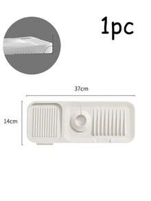 Silicone Faucet Splash Guard, Anti-Splash, Trimmable Narrow Edge, Suitable For Bathroom Sink, Kitchen Sink, Dish Rack, Etc. - Multicolor - View 17