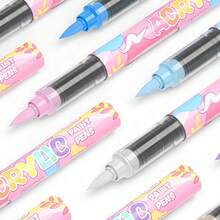 Bộ bút dạ acrylic gốc cồn 12/24/36 màu, nhanh khô, chống phai màu, thích hợp cho vẽ tranh, minh họa, thủ công, sách tô màu và các dự án DIY khác trên giấy, vải, gỗ, đá, nhựa, thủy tinh, gốm sứ, bí ngô, kim loại. Thích hợp cho học sinh và người lớn, lý tưởng làm quà tặng lễ Phục sinh, Lễ Tạ ơn, Halloween, Giáng sinh. - Nhiều màu - Xem 7