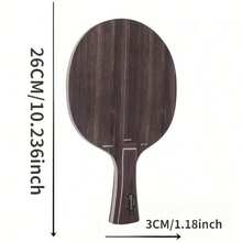 Table Tennis PaddlesFor Indoor & Outdoor Games Wood Table Tennis Board Blade Base 7-Ply Blade Paddle Bottom - Brown - View 5