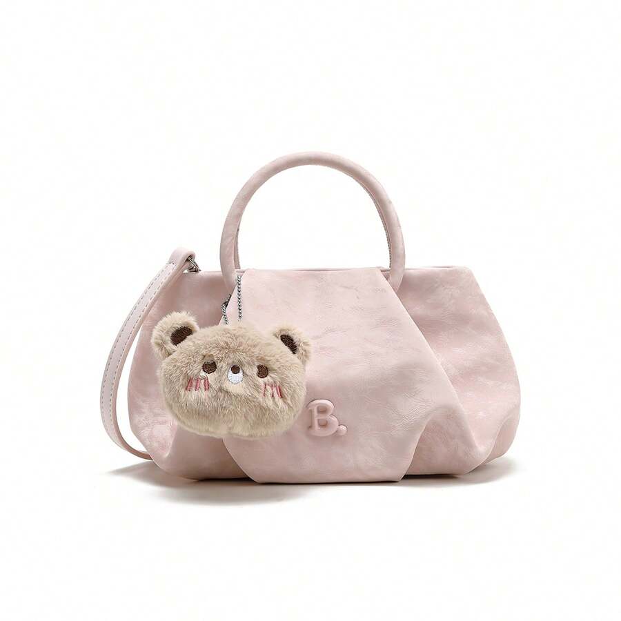 时尚奢华褶皱云朵手提包，配有肩带 - 雲朵包 - 查看 1