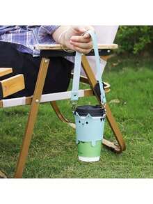  Water Bottle Handle Strap Water Bottle Sling Carrier Holder Strap Mug Tumbler Holder Cute Cat Design Anti Scalding Hand-Held Handheld Cup Sleeve