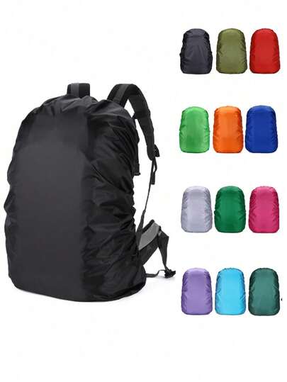 1 pieza Cubierta impermeable para mochila, adecuada para viajes y deportes al aire libre - 35L, Cubierta de equipaje portátil a prueba de polvo, Cubierta de maleta de viaje, Protector de equipaje, Adecuado para volver a la escuela, viajes, viajes de negocios y otras ocasiones.