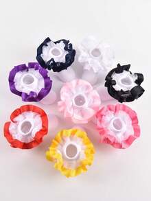 2 pares de calcetines de princesa con doble capa de encaje para niños - Multicolor - Ver 4