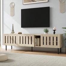 Television Stands & Entertainment Centers - Natural + MDF - View 2