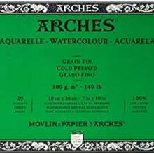 Arches - Bloque de Papel de Acuarela, Prensa fra, 7 x 10 Pulgadas, 150 Libras - 7"x10" - Ver 2