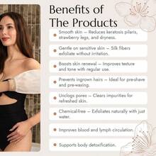 Turkish 100 Plant Silk Exfoliating Glove Set Natural Hammam Shower Bath Mitts for Face amp Body, Gentle Scrub Gloves for Women amp Men, Ideal for Shower, Bath, Spa Salmon Pink - SalmónRosaSienteteBien - Ver 4