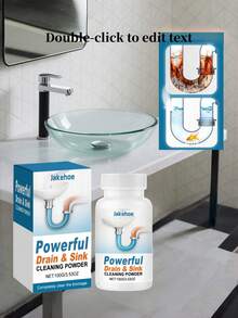 Drain Pipe Cleaning Powder, Kitchen & Bathroom Drain Pipe Cleaner, Deodorizer, Clog Remover