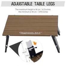 Old Bma Bay - Mini mesa de aluminio ultraligera 66 lbs/30 kg de capacidad de peso mesa de  pequeña pble con patas retrácti adecuada para  camping senderismo al aire última