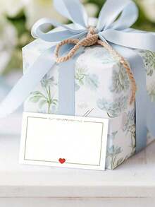 50pcs Blank Heart Shaped Cards, Pocket Cards Suitable For Valentine's Day, Wedding, Birthday, Anniversary, Holidays, Gift Tags, Greeting Cards, Wallet Cards, Business Cards, White Cards, Teacher's Day Gifts - 彩色 - 查看 8