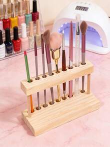 1 hộp đựng bút vẽ móng và cọ trang điểm dung tích lớn, giá trưng bày bút đính đá và cọ vệ sinh móng, hộp đựng kìm cắt móng, khay đựng dụng cụ làm móng để bàn. - Nhiều màu - Xem 5