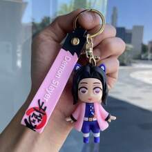 Mattel 1pc, 6 Different Demon Slayer Anime Keychain, Car Key Chain, Backpack Pendant, Plush Toy, Small Gift - Multicolor - View 15