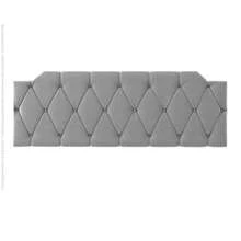 Upholstered Headboard For Queen Size Suspended Bed 1.60cm Kelly Various Colors - Xám - Xem 6