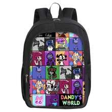 Dandy's World Backpack Double Layer Student Fashion Printed Backpack Dandy's World Bookbag For Students Computer Bags - 8 - 查看 12