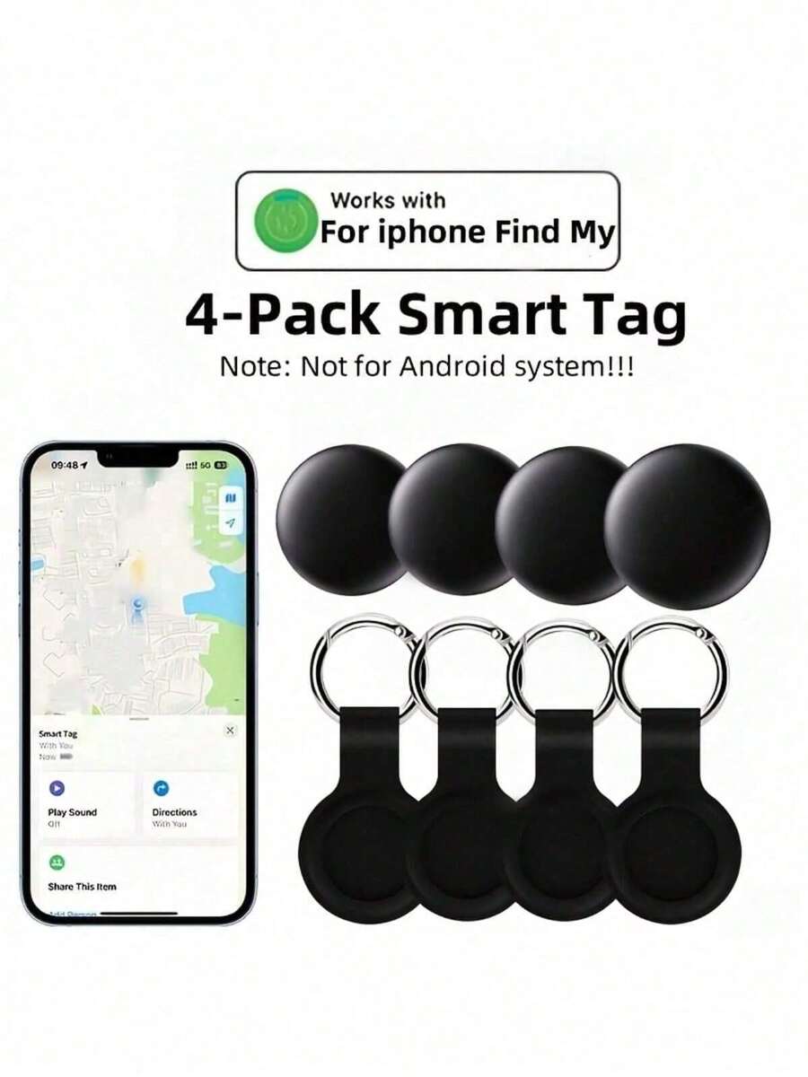 1 buah Pelacak GPS Pintar Anti-Hilang - Bersertifikasi MFi, Pelacakan Waktu Nyata, Tidak Perlu Instalasi, Cocok untuk Hewan Peliharaan, Tas, Koper, Sepeda, Mobil, Kompatibel dengan Aplikasi "Temukan Saya", Anti-Hilang Tanpa Khawatir