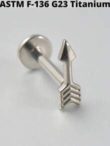 1件装 CZ 方形钛金属内螺纹花朵形耳骨耳环，16G 人体穿刺饰品 - 如圖 - 查看 25