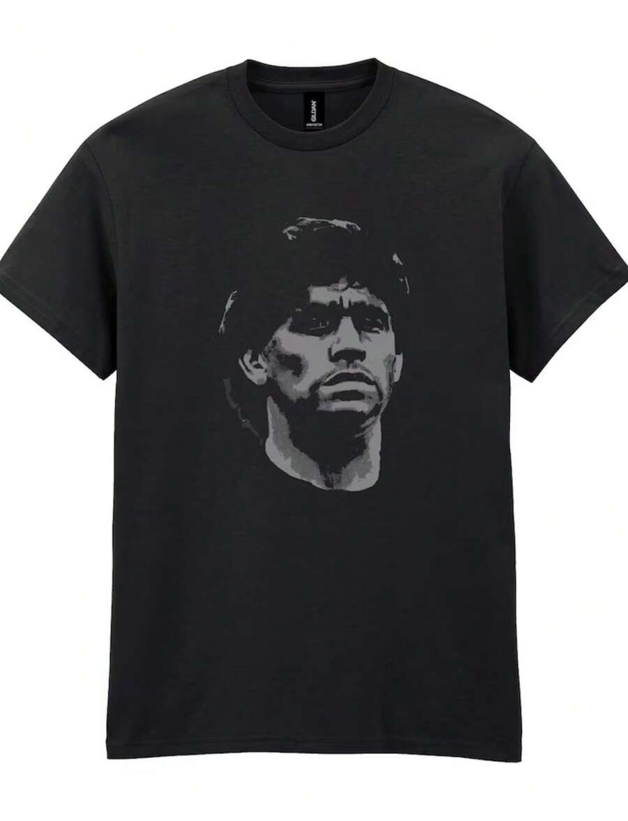 Maradona T-Shirt, Football Legend, Personalised Option Unisex Fit - 黑色 - 查看 1