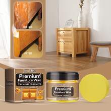 Multi-Purpose Beeswax Furniture Care & Polishing Wax, Cleaning & Renewing - Multicolor - View 4