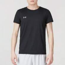 Under Armour 针织短袖  柔软透气训练衫，男士运动T恤 - 黑色 - 查看 2