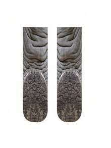 1 Pair 3D Animal Paw Digital Print Socks, Realistic Cat/Dog Novelty Funny Socks For Adults - Multicolor - View 9