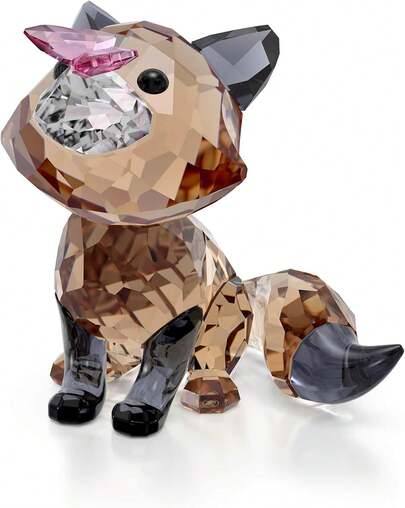 Signum Swan Ornament, Clear Crystal Swan Figurine, From The Iconic Swan Collection