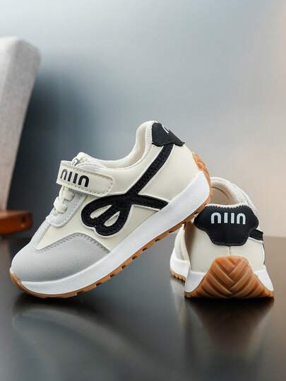 2026 Spring Kids Heart Decor Sports Shoes, Unisex Toddler Hook And Loop Breathable Soft Sole Shoes, Anti-Slip Casual Sneakers