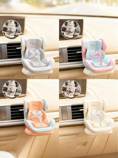 Asiento de para muñeca, adecuado para espejo retrovisor, decoración de rejilla de ventilación del coche, modelo de asiento de decorativo, decoración de muñeca, decoración interior del coche