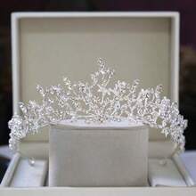 Women Luxury Vine Rhinestone Tiara Crystal Branch Crown Headband For Wedding Prom Birthday