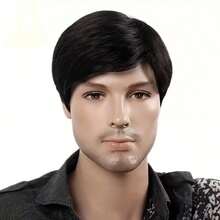 1pc Men's Light Brown Wig, Stylable, Easy To Maintain, Suitable For Daily Wear, Festivals And Special Occasions - Multicolor - View 9