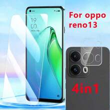 4片装高清钢化玻璃屏幕保护膜 + 3D超清摄像头镜头保护膜，适用于OPPO A6 Pro 4G/5G、Reno 13、Reno 13F、Reno 14F、Find X8、Find X8 Pro，防刮花，防震 - 無色 - 查看 9