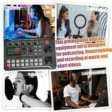 播客设备套装，包含一体式音频接口、实时声卡和BM800电容麦克风，适用于播客录制、广播、直播等场景。内置1200mAh可充电电池，兼容和安卓手机，是冬季假期、音频/视频录制、采访、游戏和直播的理想之选。迷你麦克风，满足您假期音频录制、视频录制、采访、游戏直播等各种需求。 - 黑色 - 查看 10