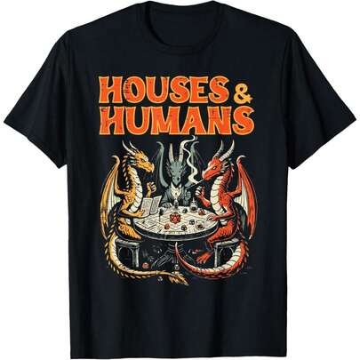 Camiseta de Juegos Humanos Divertida Parodia de RPG para Hombres