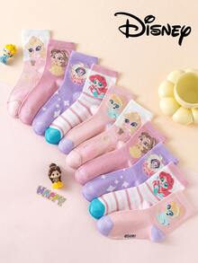 10/5 Đôi tất trẻ em, họa tiết công chúa, kiểu dáng dễ thương mùa thu đông, tất dài đến bắp chân cho bé gái và nàng tiên cá, kiểu hoạt hình Hàn Quốc, tất mùa đông cho bé trai, thoáng khí, dành cho bé sơ sinh và học sinh, tất ngắn, tất Disney - Nhiều màu - Xem 5