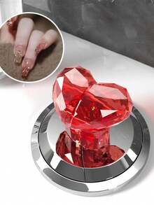 5个装 - 创意马桶水箱按钮辅助装置，新款钻石心形马桶冲水按钮，时尚马桶冲水按钮 - 彩色 - 查看 2