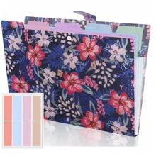 学校用可扩展文件袋，独特的带标签文件整理器，5口袋风琴式文件整理器，适用于学校、办公室和家庭 - 多色 - 查看 7