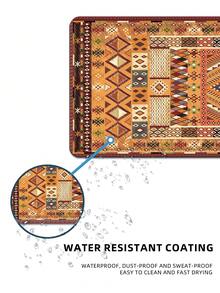 Game Mouse Pad Geometric Folk Style Design Large Table Pad Keyboard Pad Mouse Pad Non-Slip Rubber Base Waterproof Tape Sewing Edge Suitable For Game Office, Southwest Desert Carpet Style Printed Mouse Pad - Multicolor - View 8