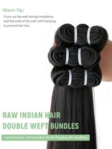 15A 超强双拉真人发束 1 束 18 20 22 24 英寸直发 100% 真人发 未经加工 巴西 Remy 处女发 接发 快速编织 自然黑 女性专用 - SNatural - 查看 7