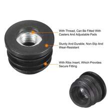 4PCS Black Plastic Square/Rectangular/Round Caps M6 M8 Hole Nut Protective Plugs Washer Dustproof Sealing End Caps Chair Furniture Accessories - Multicolor - View 4