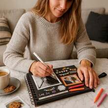 2 Pcs lbum de Fotos Scrapbook, Libro de Recuerdos para Manualidades, Arte y Memorias - como se muestra en la figura - Ver 7