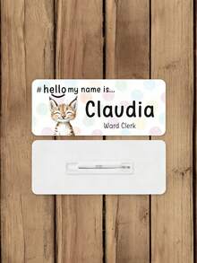 Customized Medical Staff Name Brooch/Name Tag, Personalized Name Plate, Cute Animal Polka Dot Style Custom Brooch, Suitable For Nurses, Doctors, Students, Midwives And Hospital Use - Multicolor - View 3