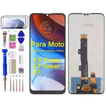 Pantalla de repuesto compatible para   Moto G22 E7 E20 G20 E7 Plus Xt2081 G9 Play ,Xt2083 pantalla LCD digital frontal, con vidrio templado y herramientas de reparación. Kit de repuesto de pantalla compatible que incluye: 1 pantalla LCD de teléfono, 1 película de vidrio templado y 1 juego de herramientas de reparación, compatible con Moto G22, E7 ,E20, G20, E7 Plus, Xt2081, G9 Play Xt2083 - Motorola - Ver 11