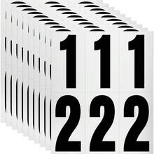 60 Numbers, Reflective Adhesive Mailbox Number Pack, 3 Inch, Waterproof Number Stickers Signs, Door, Trucks, Home, Business, Address Number - 1 PACK(60 Numbers) - View 2