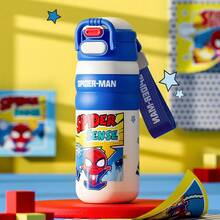 Disney 480毫升迪士尼草莓熊史迪奇不锈钢保温水瓶，学生专用，外观精美，便携式双层保温杯 - 彩色 - 查看 12