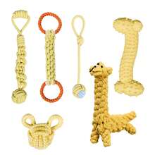 耐用狗狗磨牙绳玩具，适合爱啃咬的狗狗，情人节礼物，适合小型、中型、大型犬、宠物、幼犬，互动玩耍，多种款式可选