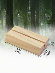 1/5/10pcs Wooden Acrylic Sign Holders, Table Number Card Stands, Display Racks For Cards, Postcards, Business Cards, Suitable For Wedding, Engagement, Bachelor Party, Birthday, Prom, Hotel, New Year - Multicolor - View 7