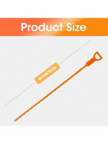 6pcs Drain Cleaner - Drain Cleaning Tools, Hair Catcher, Sink And Pipe Cleaning Brush, Suitable For Sink, Toilet, Bathroom And Kitchen - Orange - View 10